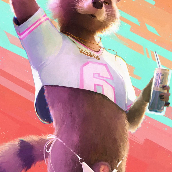 rocket raccoon (grand theft auto, grand theft auto vi) created by sidekick