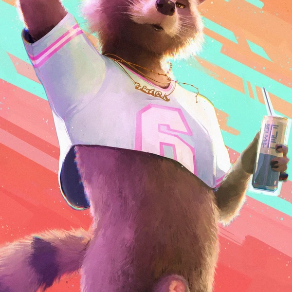 rocket raccoon (grand theft auto, grand theft auto vi) created by sidekick