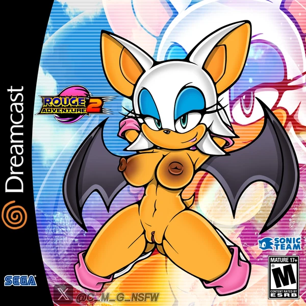 rouge the bat (sega, sonic the hedgehog (series)) created by c m g nsfw