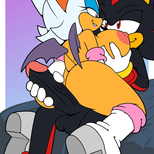 rouge the bat, shadow the hedgehog (sega, sonic the hedgehog (series)) created by sonicguru