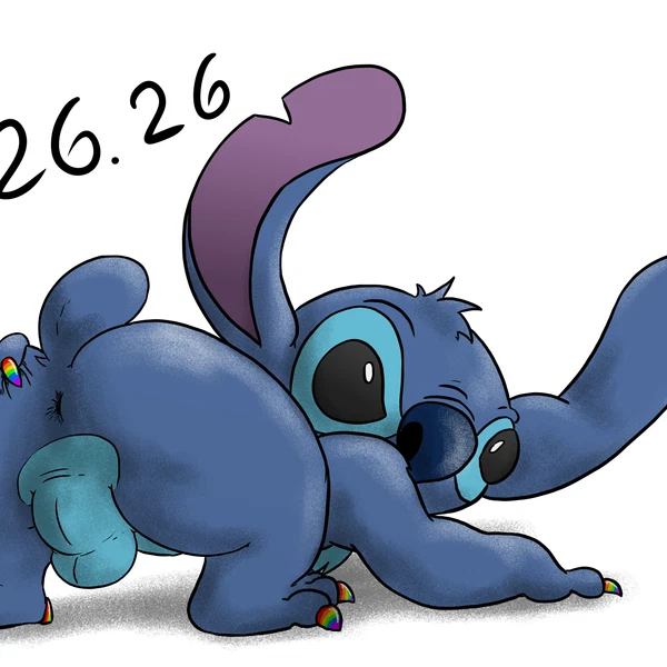 stitch (lilo and stitch) (disney, lgbt pride month) created by macro710, thatweirdguy