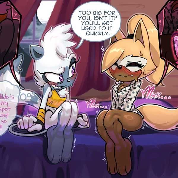 tangle the lemur, whisper the wolf (idw publishing, sega) created by halfgalaxy