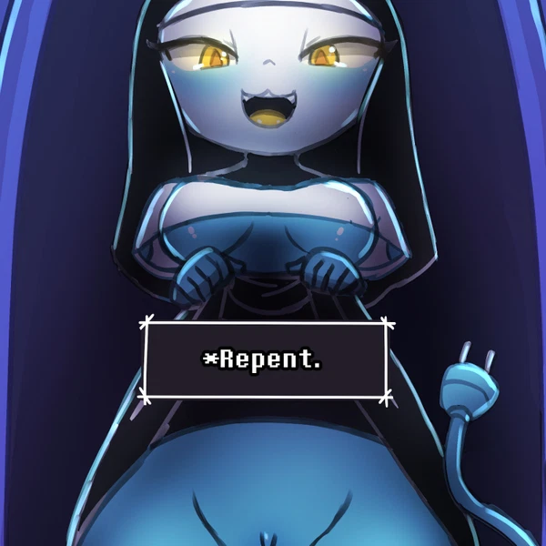 tasque manager, tasque manager (nun) (deltarune, undertale (series)) created by lumineko