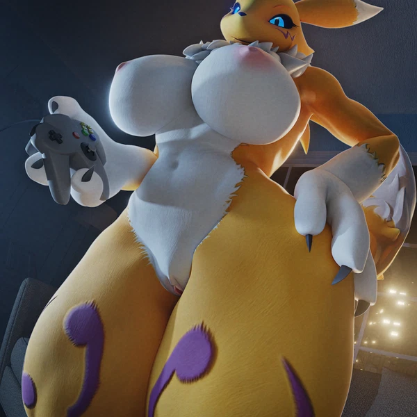 warfare renamon (bandai namco, digimon) created by tinytoaster