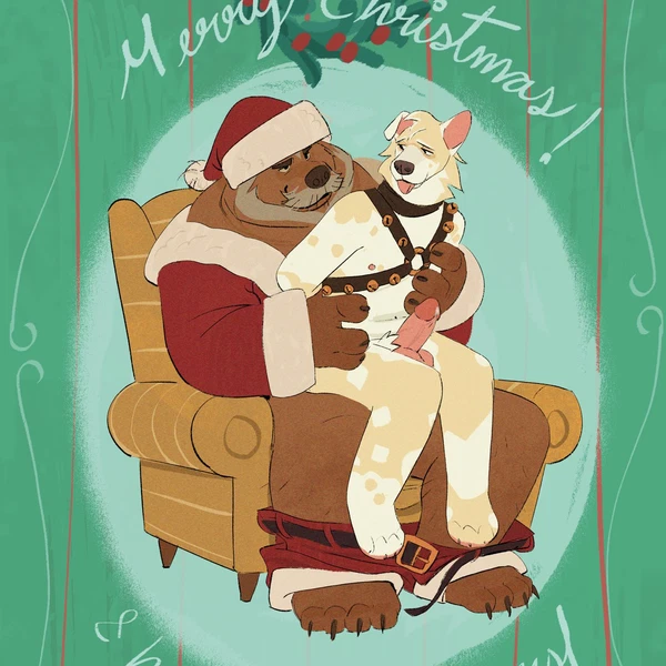 wrigley (d0g problems) (christmas) created by remulle (artist)