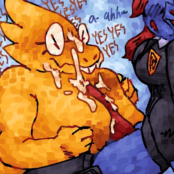 Alphys, Undyne (Undertale (Series)) Created By Scaliescum