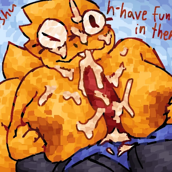 Alphys, Undyne (Undertale (Series)) Created By Scaliescum