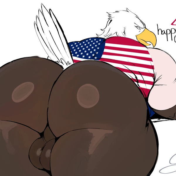 american eagle (4th of july) created by freeposers (artist)
