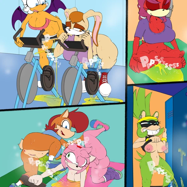 Amy Rose, Lien-Da, Rouge The Bat (Archie Comics, Idw Publishing) Created By Tinydevilhorns
