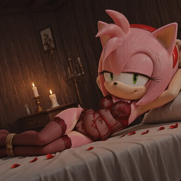 amy rose (sega, sonic the hedgehog (series)) created by l4zy