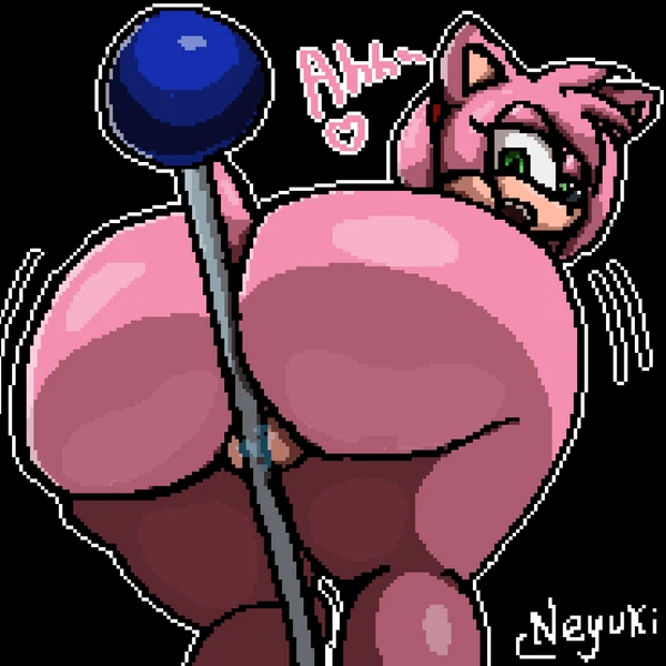 amy rose (sega, sonic the hedgehog (series)) created by neyusleep