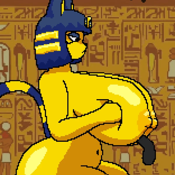 ankha (animal crossing) (animal crossing, nintendo) created by splurtmaxxing