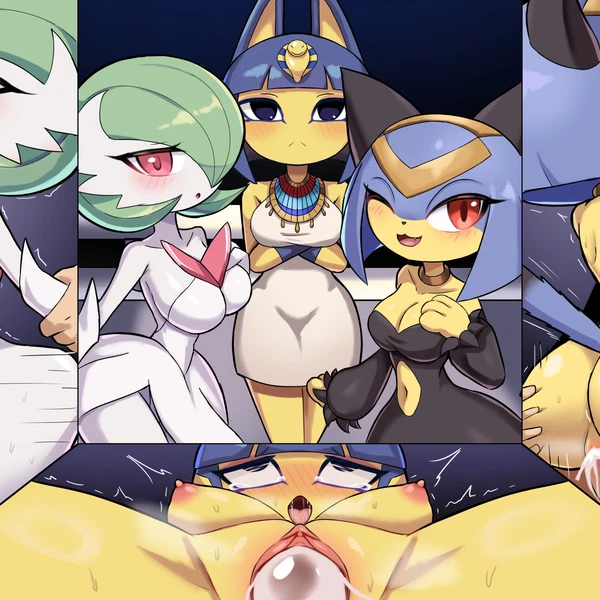 ankha (animal crossing) (animal crossing, nintendo) created by zerokun135