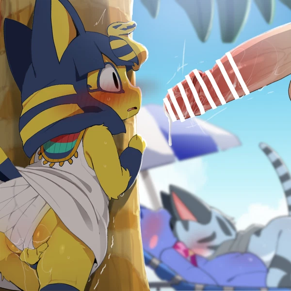 ankha (animal crossing), lolly (animal crossing), rosie (animal crossing) (animal crossing, nintendo) created by dagasi