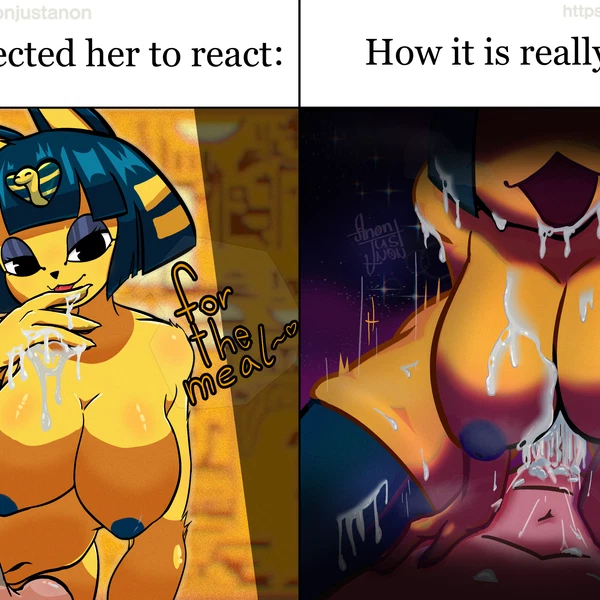 ankha (animal crossing), villager (animal crossing) (animal crossing, nintendo) created by anon just anon, anonjustanon