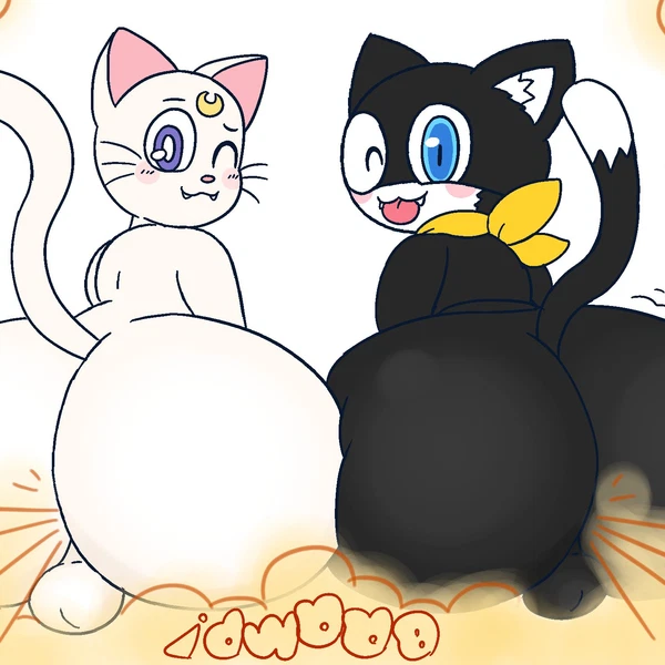 Artemis (Sailor Moon), Morgana (Persona) (Atlus, Megami Tensei) Created By Drawful-S