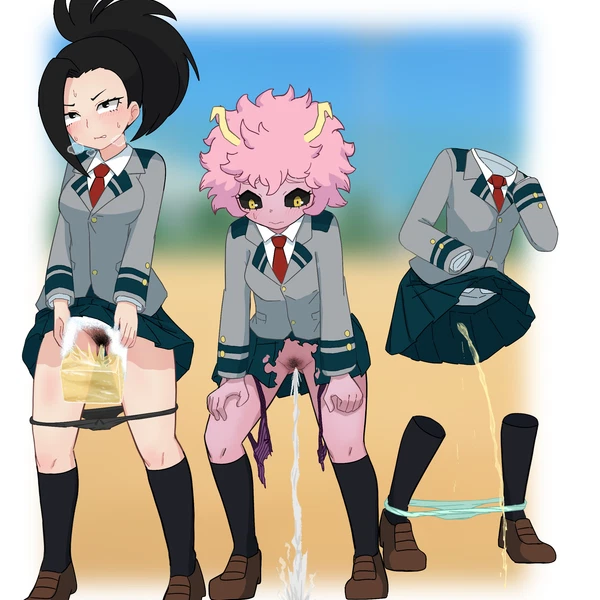 Ashido Mina, Momo Yaoyorozu, Toru Hagakure (My Hero Academia)