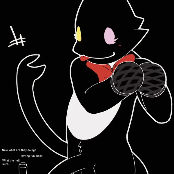 background character, cat mike (deltarune), cowboy hat mike (deltarune) (deltarune, undertale (series)) created by duhroomie