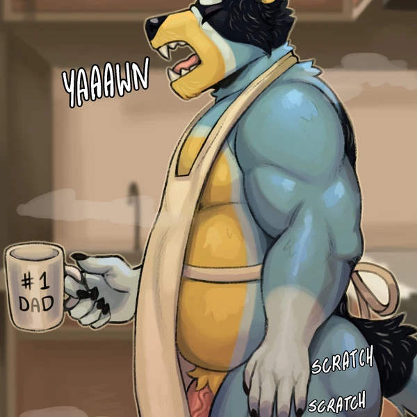 bandit heeler (bluey (series)) created by 360dori