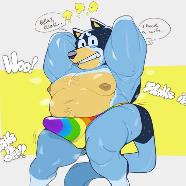 bandit heeler (bluey (series)) created by submarine screw
