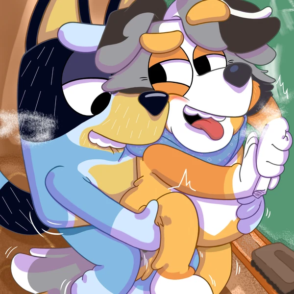 bandit heeler, calypso (bluey) (bluey (series)) created by bobbycheez