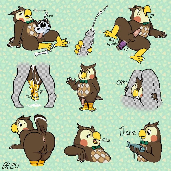 blathers (animal crossing) (animal crossing, nintendo) created by bleu cheese (artist)