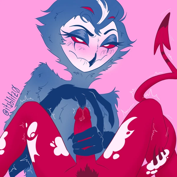 blitzo (helluva boss), stolas (helluva boss) (hellaverse, helluva boss) created by itsblitz0