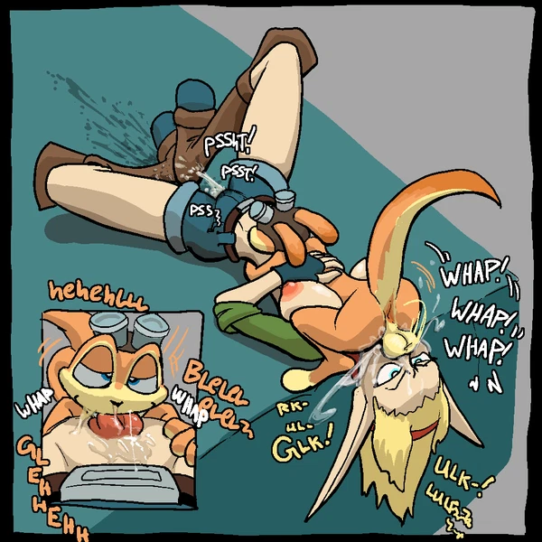daxter, tess (jak and daxter) (jak and daxter, naughty dog) created by hieronymusjohnson