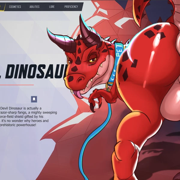devil dinosaur (moon girl and devil dinosaur) (marvel, marvel rivals) created by pklowly