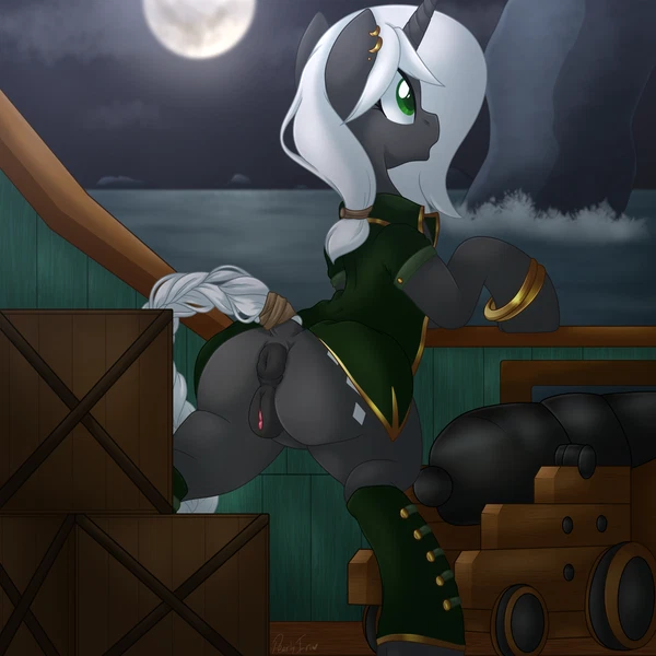 Fan Character, Silver Night (Theflamesofsorrow) (Hasbro, My Little Pony) Created By Pearlyiridescence
