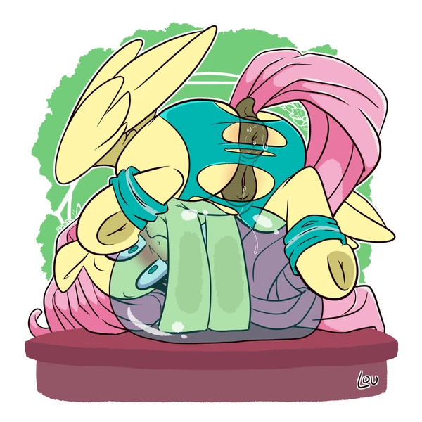 fluttershy (mlp) (friendship is magic, hasbro) created by louvely