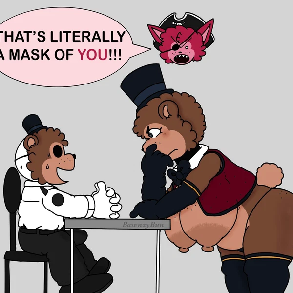 Foxy (Fnaf), Freddy (Fnaf) (Five Nights At Freddy's, Scottgames) Created By Bawnzybun
