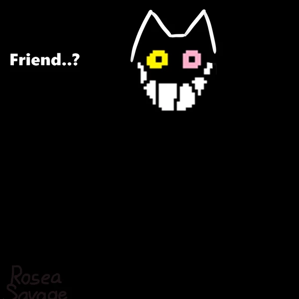 friend (deltarune) (deltarune, undertale (series)) created by roseasavage
