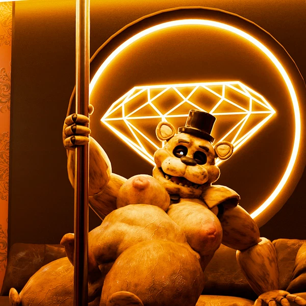 golden freddy (fnaf) (five nights at freddy's, scottgames) created by wynter faver