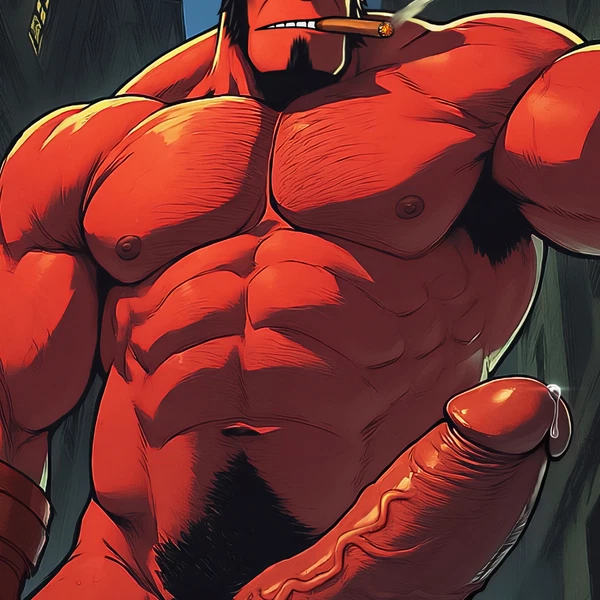 hellboy created by zenithwolf