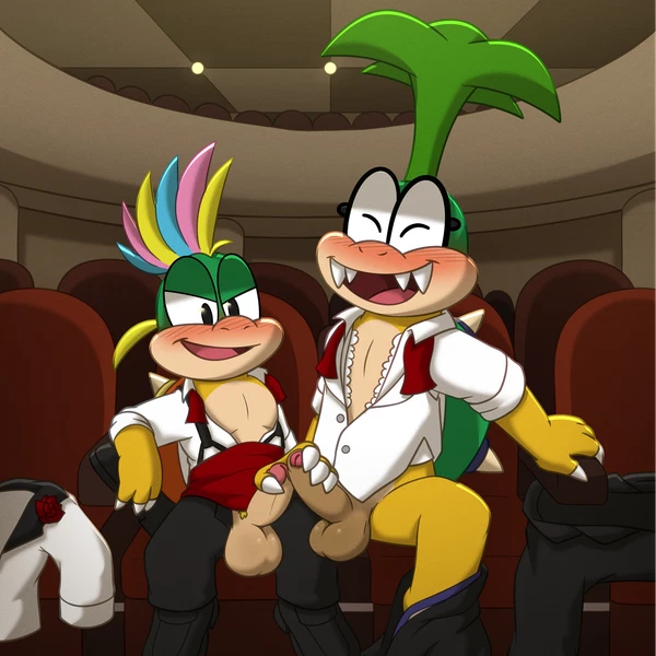 iggy koopa, koopaling, lemmy koopa (mario bros, nintendo) created by nutty bo