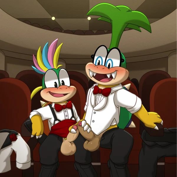iggy koopa, koopaling, lemmy koopa (mario bros, nintendo) created by nutty bo