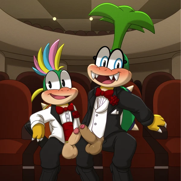 iggy koopa, koopaling, lemmy koopa (mario bros, nintendo) created by nutty bo