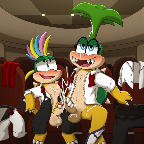 iggy koopa, koopaling, lemmy koopa (mario bros, nintendo) created by nutty bo