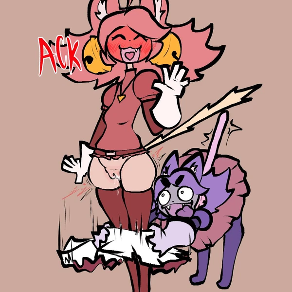 irritable ghost (deltarune), mad mew mew, mew mew (undertale) (deltarune, undertale (series)) created by steadmondslick