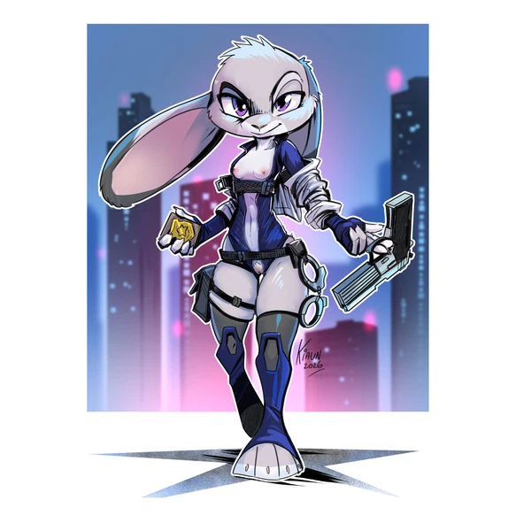 judy hopps (disney, zootopia) created by kiaun