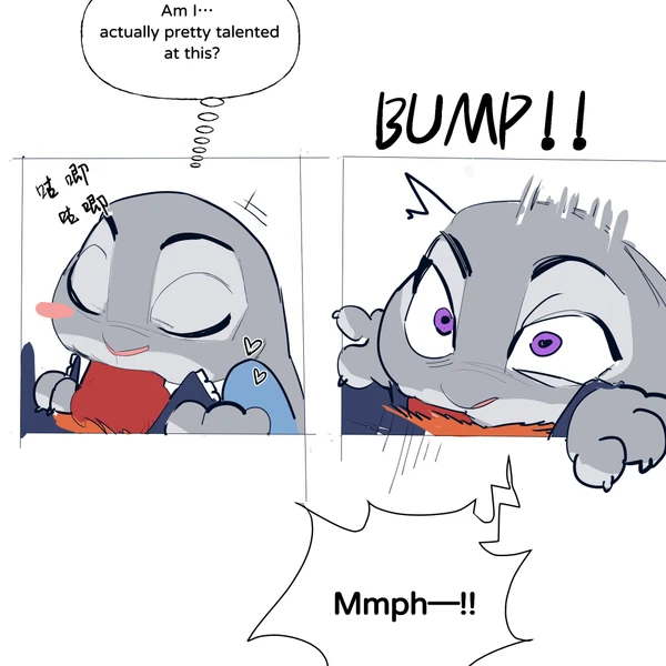 judy hopps, nick wilde (disney, zootopia) created by butterfish8199