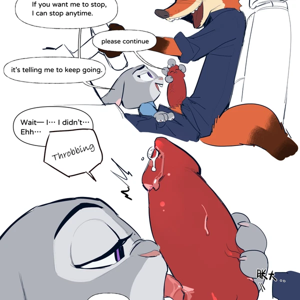 judy hopps, nick wilde (disney, zootopia) created by butterfish8199