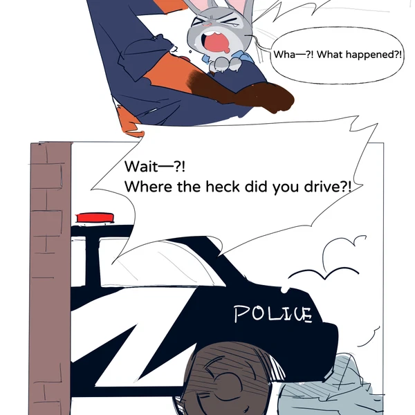 judy hopps, nick wilde (disney, zootopia) created by butterfish8199