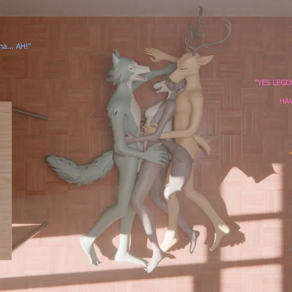 Juno (Beastars), Legoshi (Beastars), Louis (Beastars) (Beastars) Created By Solid01