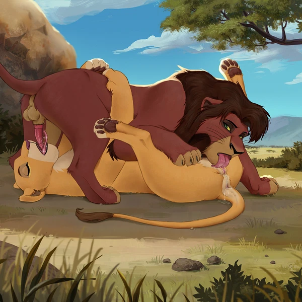 Kiara (The Lion King), Kovu (The Lion King) (Disney, The Lion King) Created By Reallynxgirl