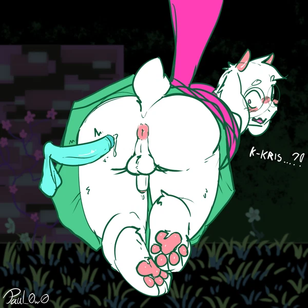 kris dreemurr, ralsei (deltarune, undertale (series)) created by paul 0w0