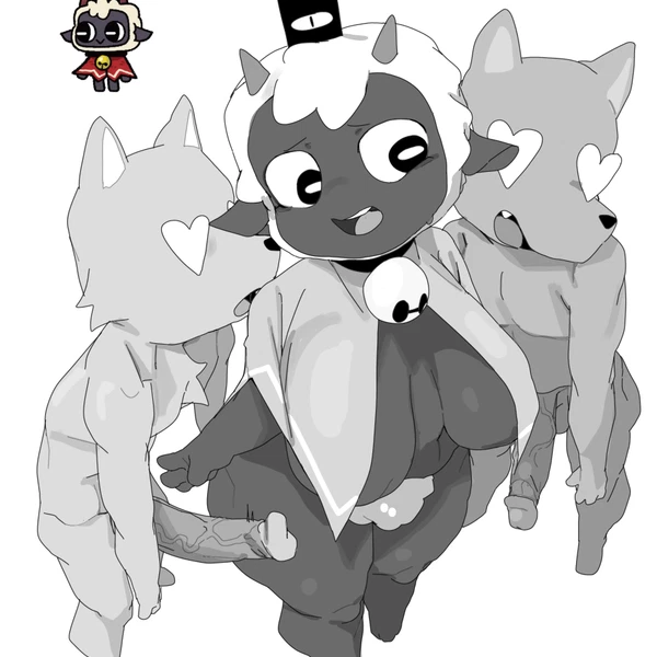 lamb (cult of the lamb) (cult of the lamb, massive monster (studio)) created by meckmeck00124
