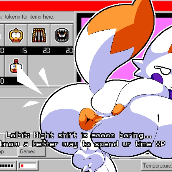 lolbit (fnaf), lolbit (frickbear's) (five nights at freddy's, five nights at freddy's world) created by breakcoreyuri