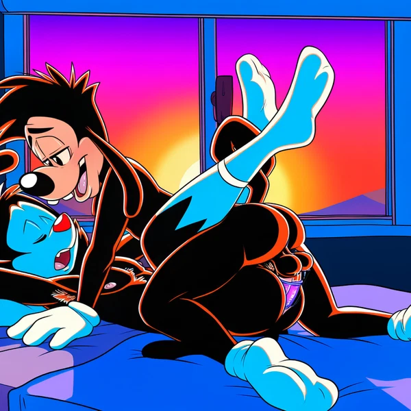 max goof, yakko warner (animaniacs, disney) created by boxen549